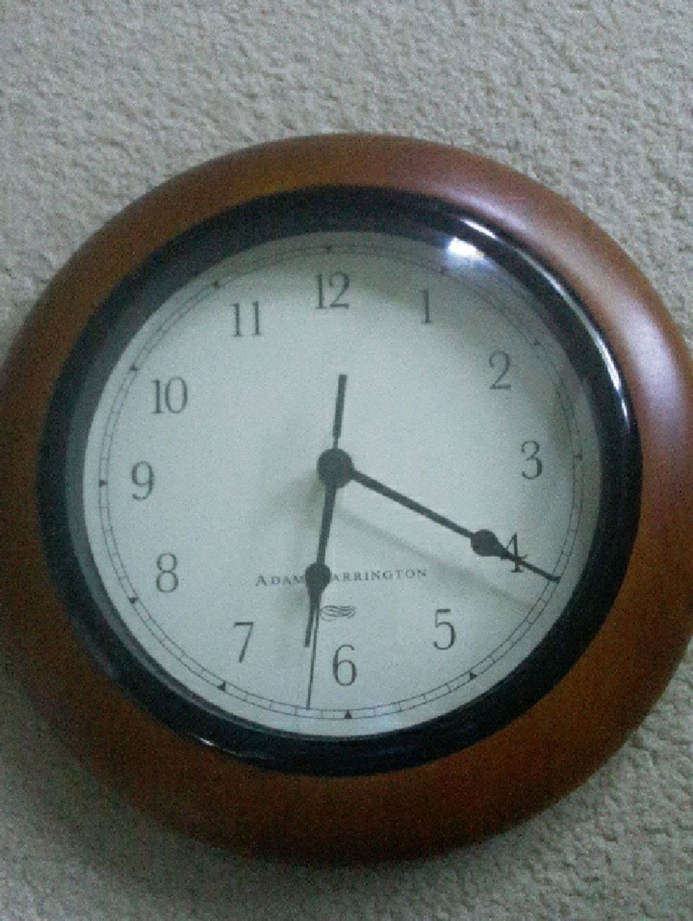 Brown Wall Clock - Classic Round Home Decor By Adam Harrington